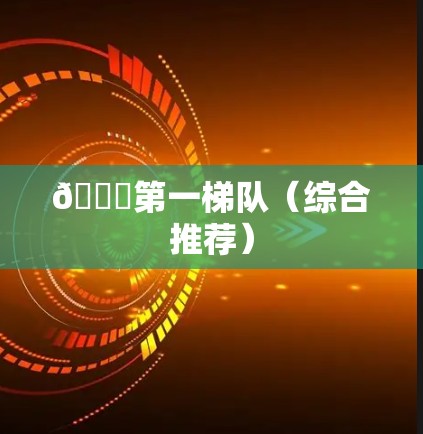 🔝第一梯队（综合推荐）